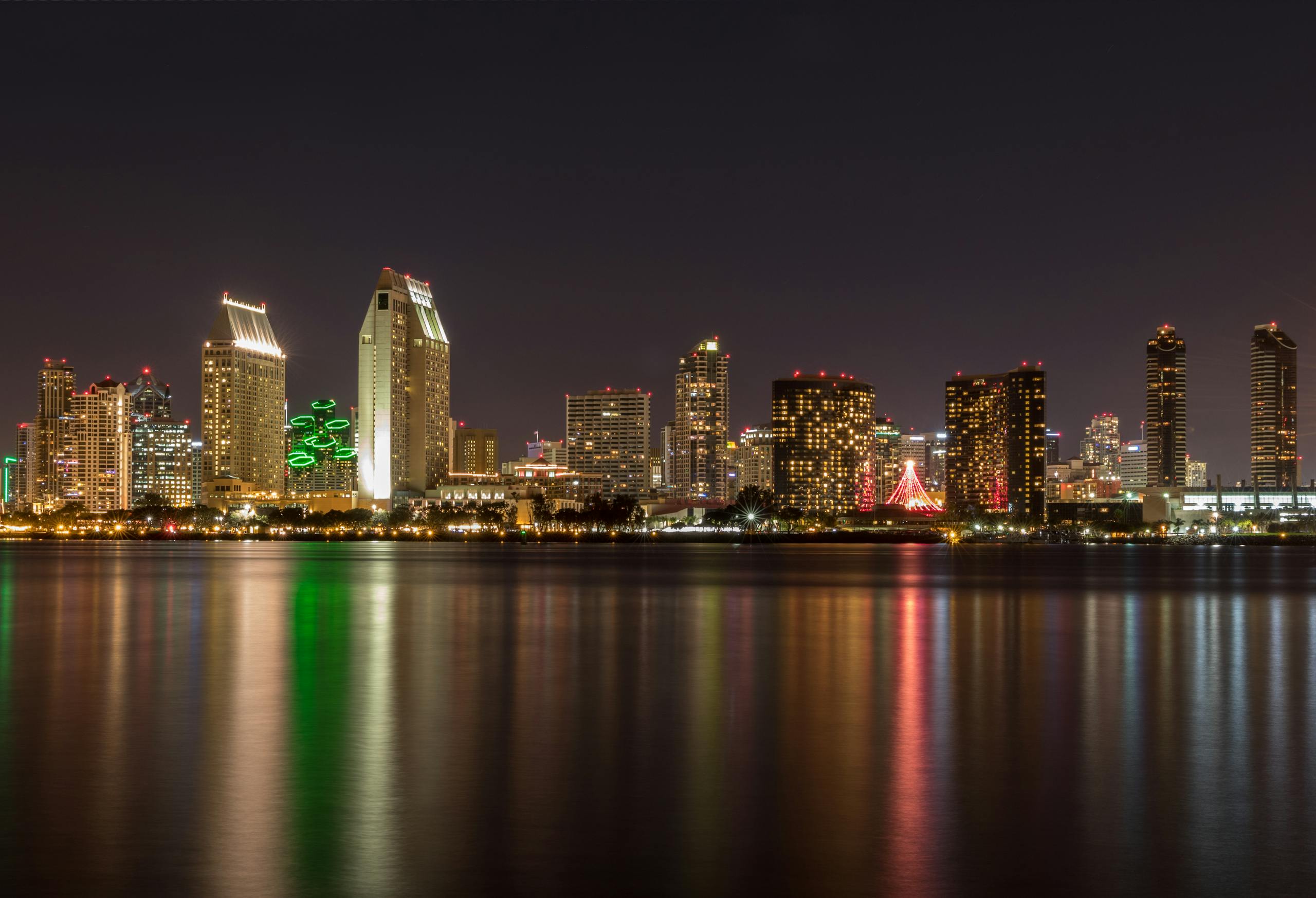 High Rise Building Photo during Night